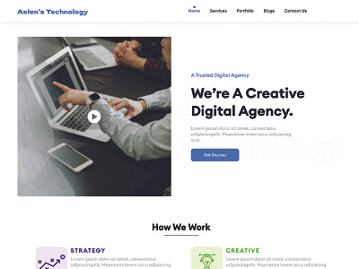 IT - Agency Website Landing Page