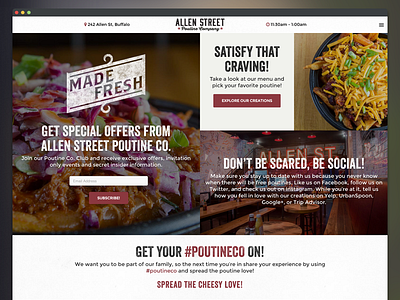 Allen Street Poutine Company Website