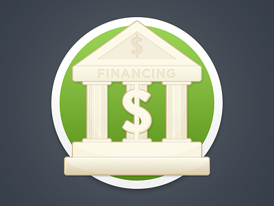 Funding Icon bank flat design flat icon icon rebrand
