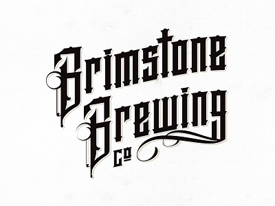 Brimstone Brewing Rebrand beer branding lettering logo