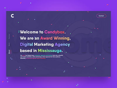 Agency Rebrand Concept agency candy colorful gradients graphic design rebrand ui ux web design