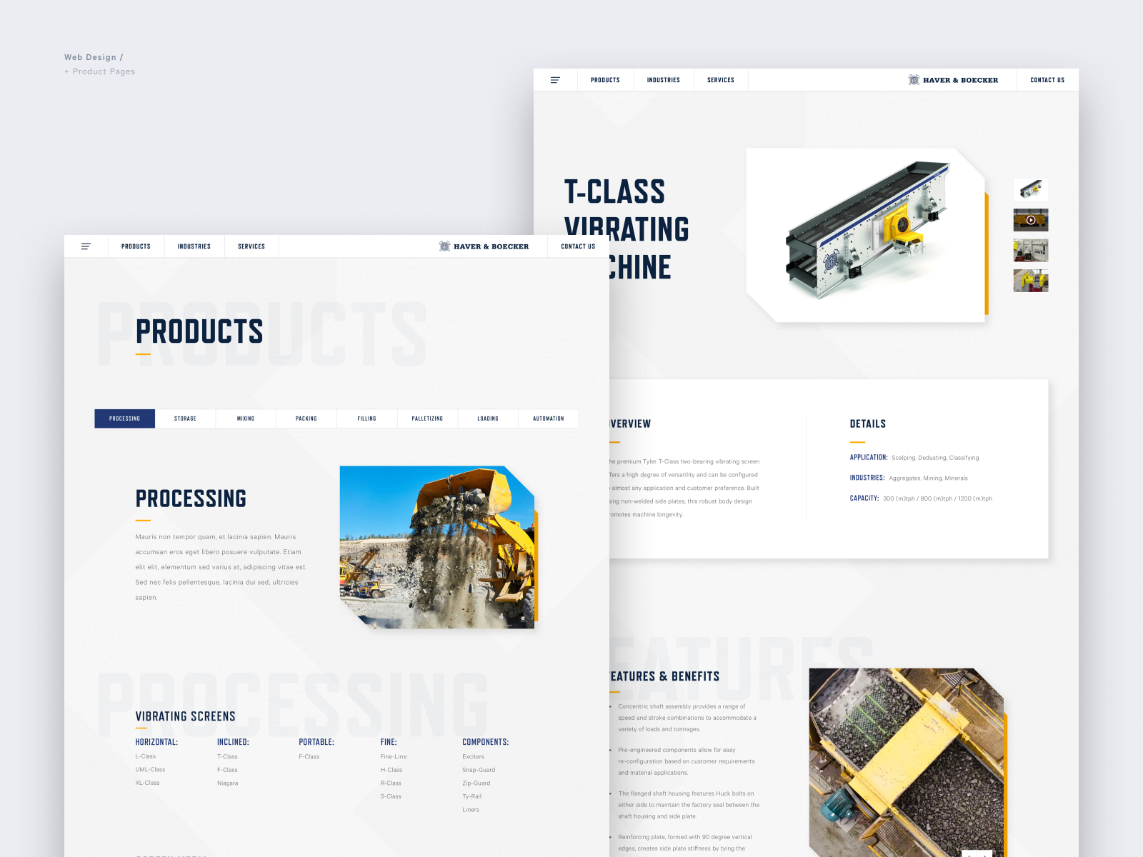 Haver & Boecker Website by Sal Sidani on Dribbble