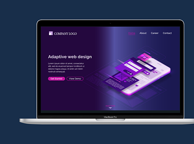 DEMO UI mockup design branding demo design flat illustration mockup design ui uidesign ux vector web webdesign website design