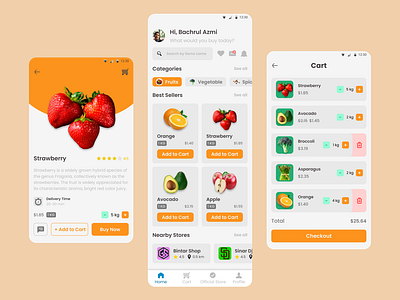 Grocery App design by Bachrul Azmi on Dribbble