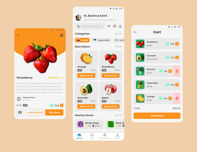 Grocery App design app dailyui dailyuichallenge design ui ux