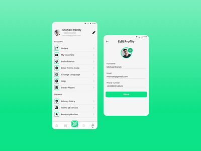 Profile Screens Design app dailyui dailyuichallenge design ui ux