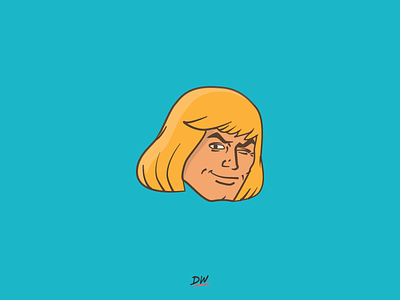 Did someone call for a He-Tank? 80s cartoons flat heman illustration simple vector