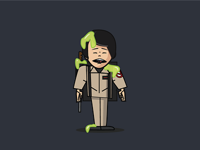 Ghostbusters x Stranger Things Mike art artwork character design fun ghostbusters illustration mike netflix series stranger things vector