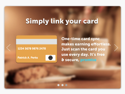 Learning Card arrows button coffee credit learning museo onboarding pagination ui