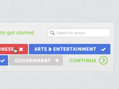 Topics Chooser add buttons check field flat groups museo plus rounded search topics ui