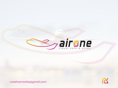 airone - travel agency logo brand identity branding company design fly illustration journey logo logo design plane sky tour travel travel agency