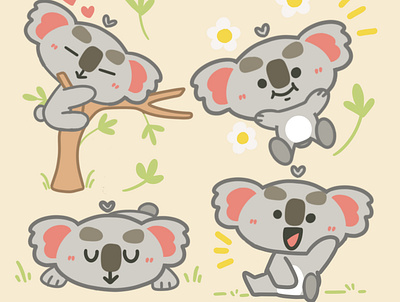 Baby Koala animal animal character baby character character design cute design illustration koala mascot mascot design