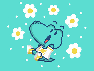 Spring Vibes animal animal character branding character character design cute design illustration mascot mascot design