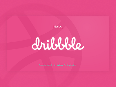 Halo Dribbble debut dribbble first shot halo hello invitation