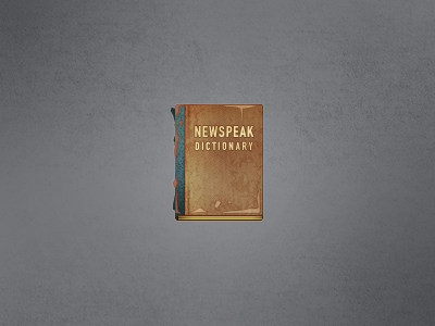 Newspeak Dictionary 1984 book newspeak orwell pixelart