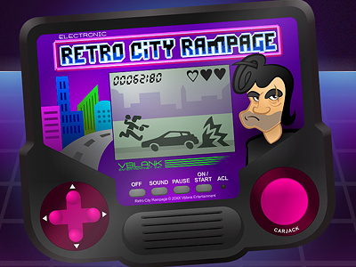 Retro City Rampage Fan Art fanart illustrator retro vector videogame