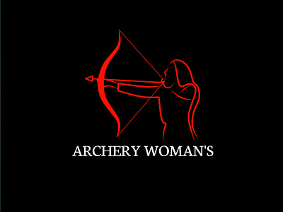 Logo the archery woman's by egtar animation branding design graphic design illustration illustrator logo typography