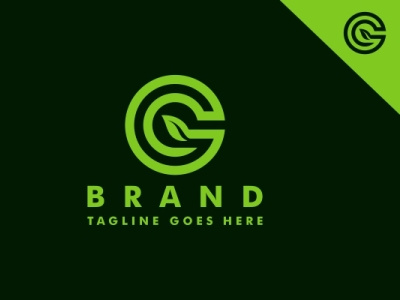 GO or OG green tea Logo abstract logo agricultural branding design illustration logo minimal minimalist logo modern logo ui
