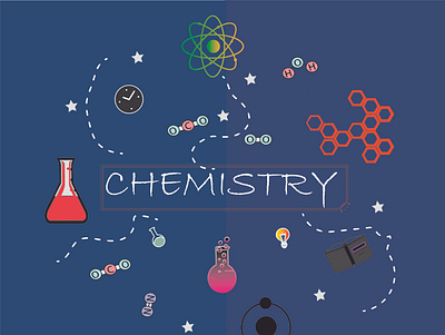CHEMISTRY design illustration vector