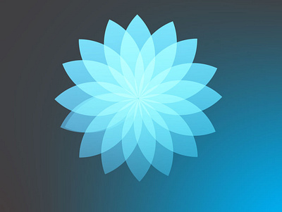 flower blue art branding design flat graphic design icon illustration illustrator logo vector