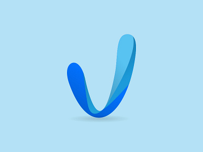 modern letter V logo abstract app branding creative identity letter logo modern shape simple symbol v