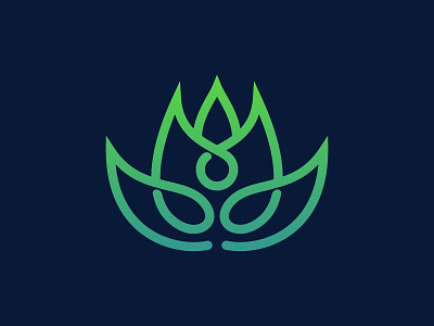 Lotus yoga flower logo beauty concept design flower leaf line logo lotus nature spa symbol yoga