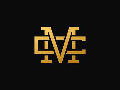 Letter MC logo c classic creative geometric gold letter logo luxury m mc simple square