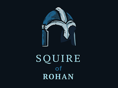 Squire of Rohan affinity helmet illustration lord of the rings