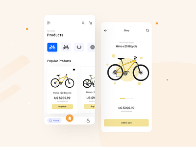 Cycling Mobile App app app design bicycle bicycle app bike clean logo delivery truck interface mobile mobile app mobile app design navigation payment product design profile ride app ride share track tracking ui ux