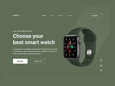 Smart Watch Landing Page