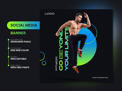 Perfect👌 Social Media Banner Design🌌 for Perfect Promotion app design coach design exercise fitnes fitness app gym gym app health minimal mobile mobile app mobile design sport ui ux virtual reality workout workout app workouts