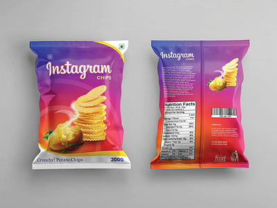 Potato🥔 Chips Packing Design✨