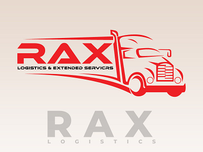 RAX LOGISTICS SERVICES branding design icon illustration illustrator logo photoshop typography ui vector