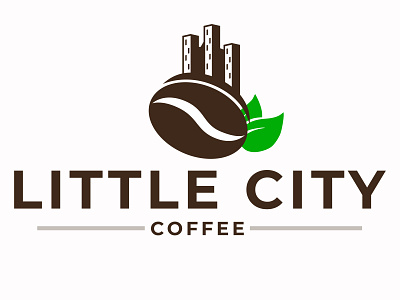 Little City Coffee Logo 3d animation applogo branding design graphic design icon illustration logo motion graphics photoshop typography ui vector