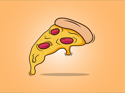 Yummy Pizza 🍕 design fun illustration vector web