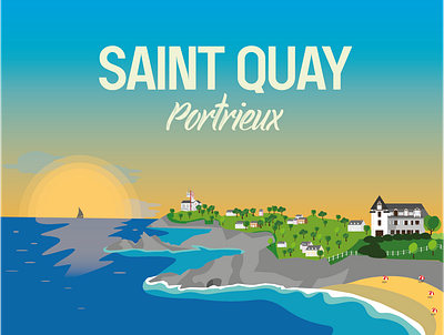 St Quay Portrieux illustration Part.1 fun illustration illustrator vector
