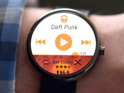 Android Wear- Google PlayMusic adobe android androidwear fireworks google music play watch wear
