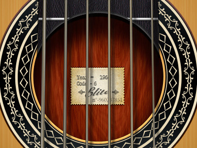 Classic Guitar design illustrator photoshop