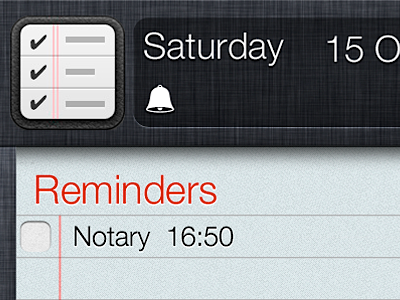 Reminders Widget iOs5