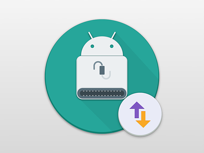 Android File Transfer icon android concept design icon material osx sketch sketchapp