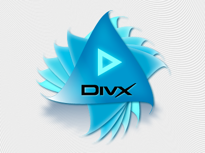 Divx blue divx fireworks icon vector