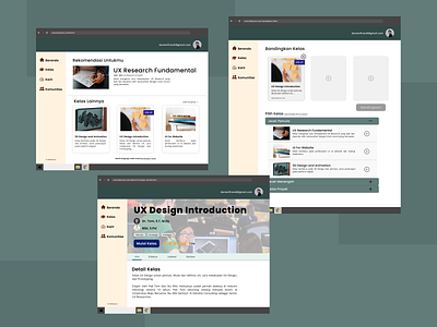 UI/UX Learning Platform class green learning app learning platform learning website project ui web webdesign website