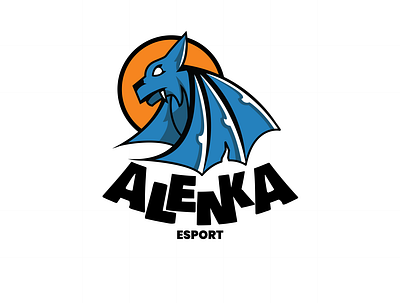 Alenka Esport Logo graphic design illustrator logo