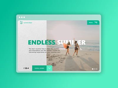 SummerVibes - Web Design adventure tour bali figma graphic design ui web design