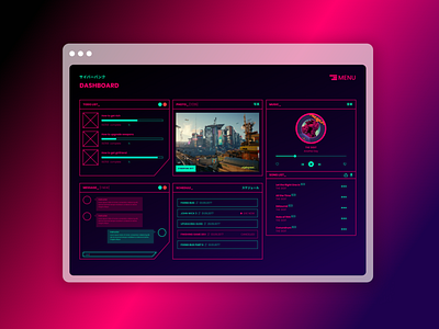 Cyberpunk Theme - Dashboard UI Design by Yoga Ekatanaya on Dribbble