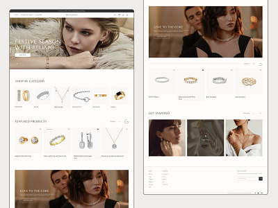 Jewelry Shop Online - Main Page design jewerly online shop ui web design website