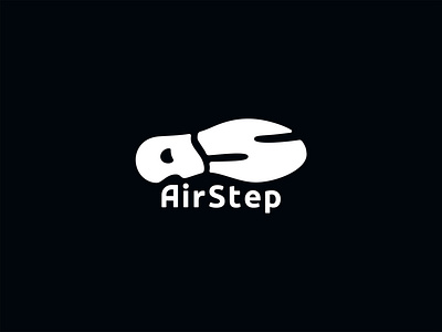 Logo AirStep branding design logo minimal step vector