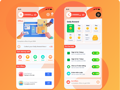 E-Money : Reward App UI