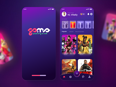 Gama : Gama : Advance Gaming Reward App app app ui design gaming app ui graphic design reward app ui ui