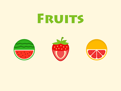 Fruits ai fruit gui orange strawberry ui watermelon